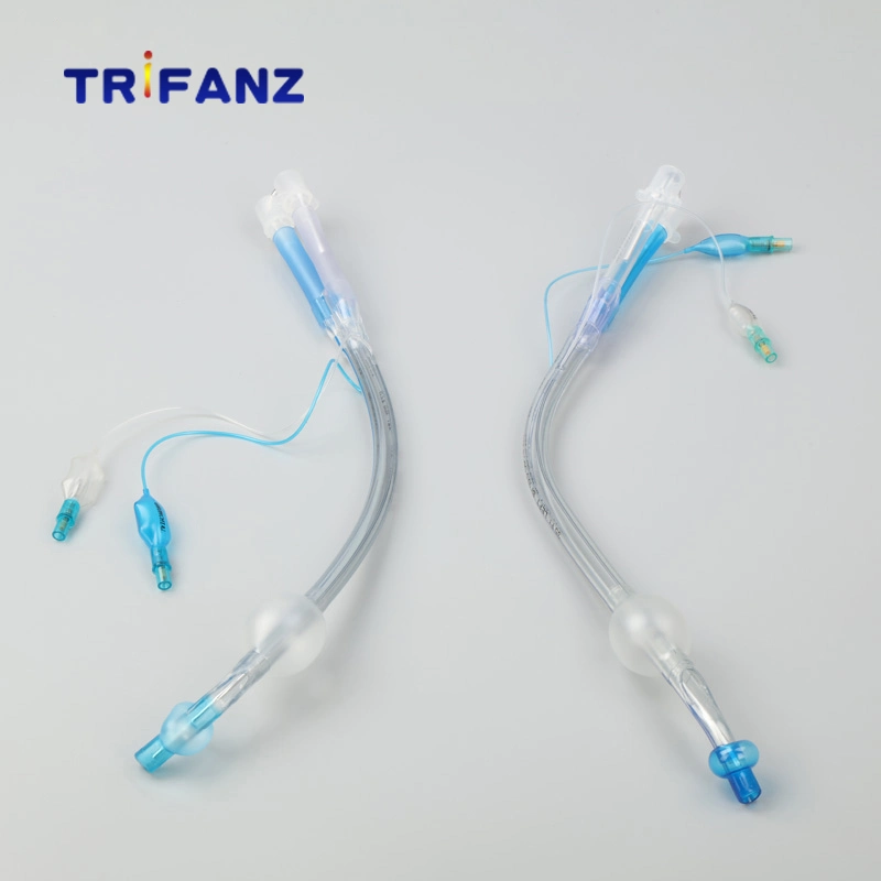 High Quality Double Lumen Endobronchial Tube with Stylet Endotracheal Tube 26fr-41fr Left or Right Medical Supply Available with Left-Sided and Right-Sided Type