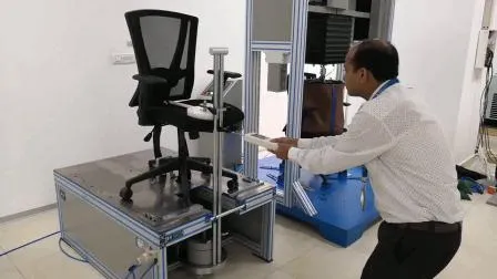 Máquina electrónica de prueba de durabilidad y resistencia de sillas de oficina y muebles